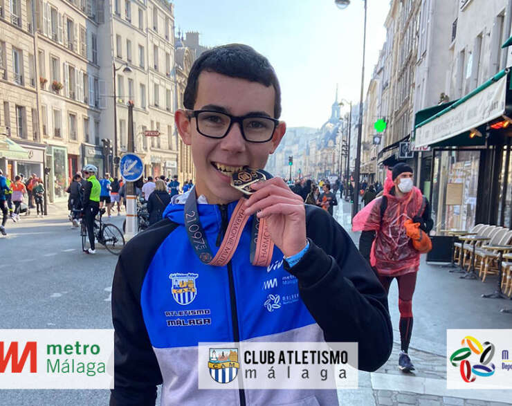 Juan Francisco Madrid 3º Junior en la media maratón de París